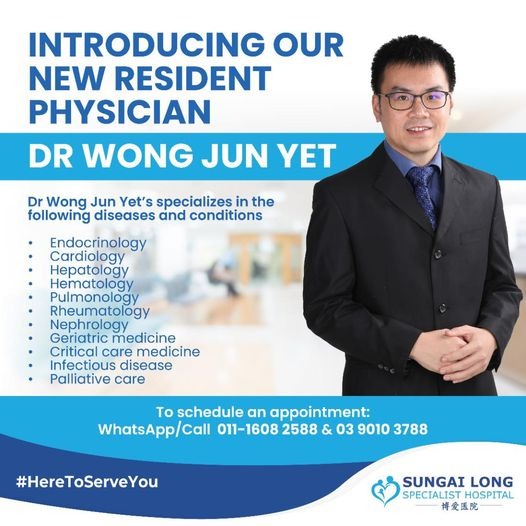 New Resident Physician- Dr Wong Jun Yet.